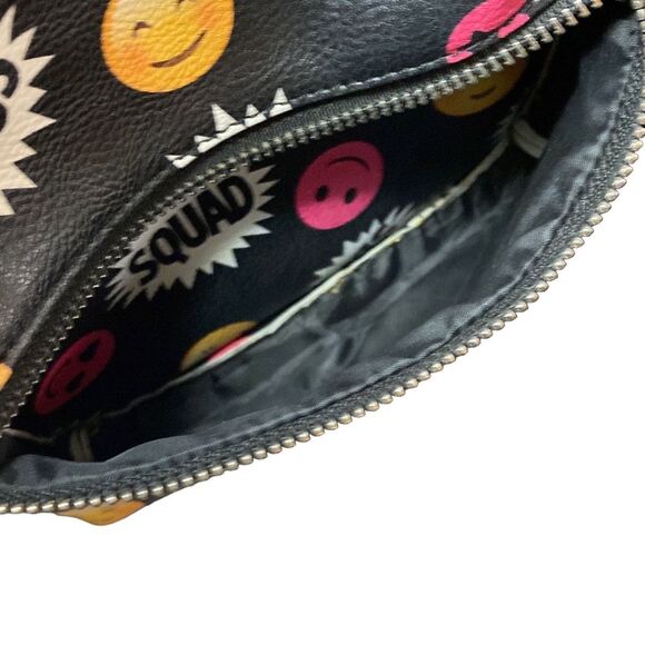 Backpack Emoji Slay Boom Squad Small Bag Black and Multicolor School Work Fun - Picture 4 of 8
